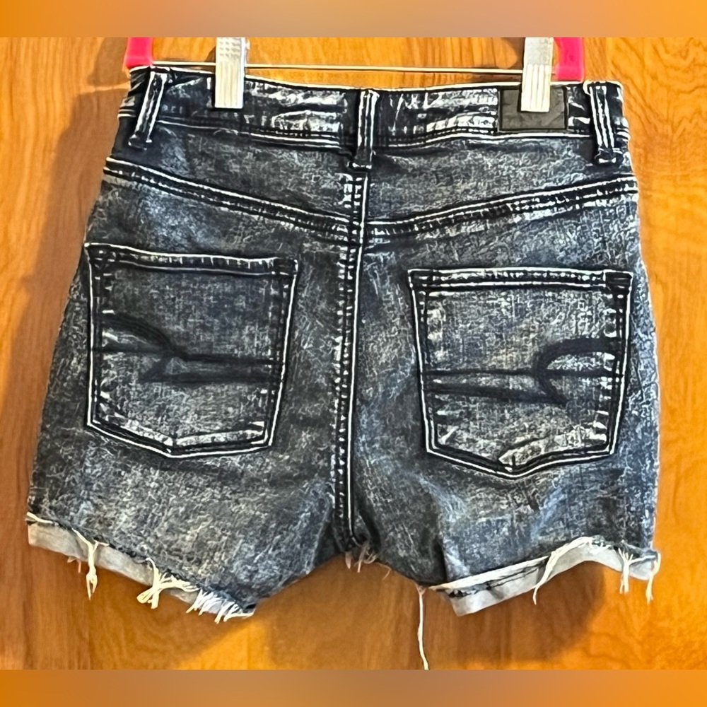 American Eagle Denim Shorts Size 0 - Picture 5 of 13